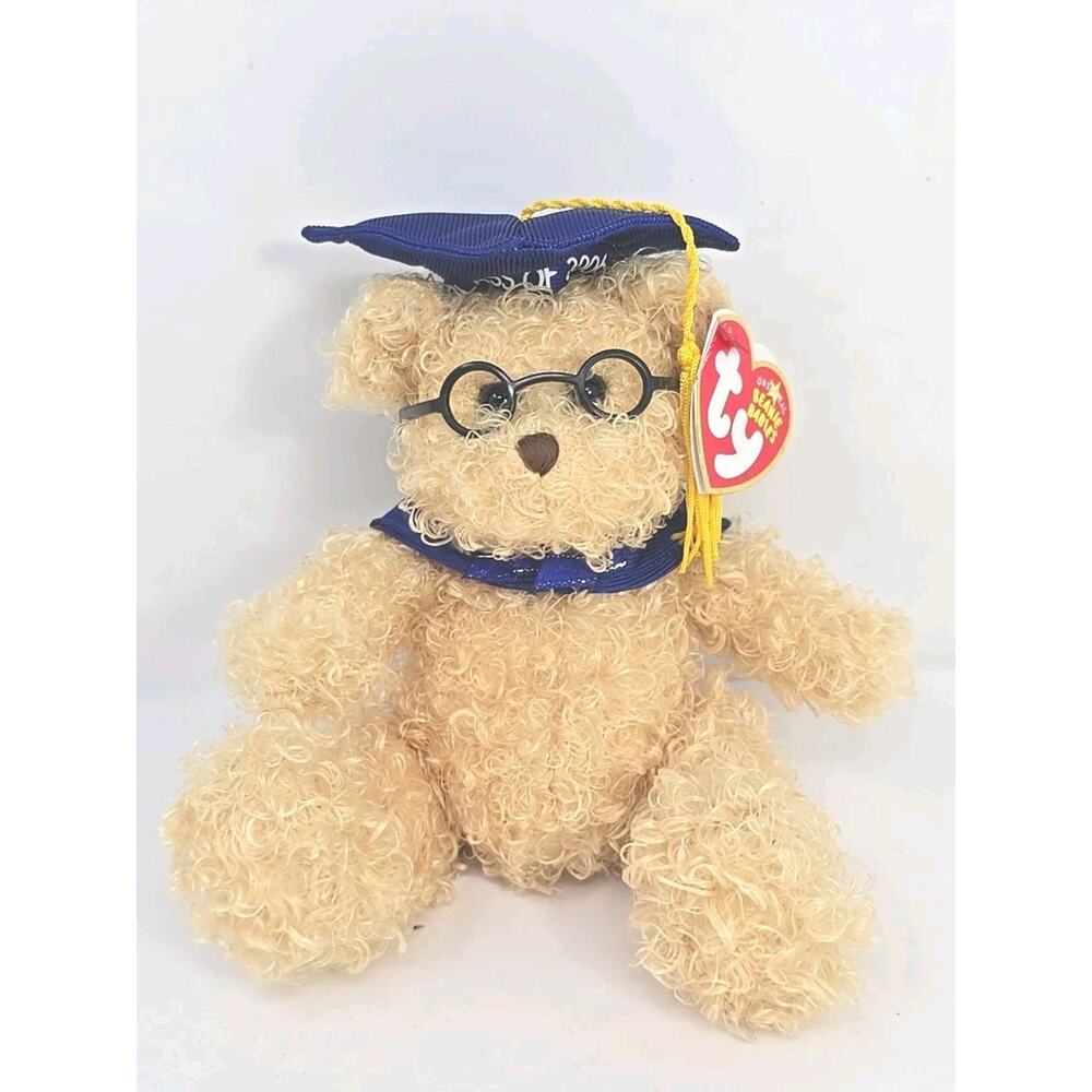 2005 Ty Beanie Baby "Honors" Retired Fuzzy Tan Bear BB30